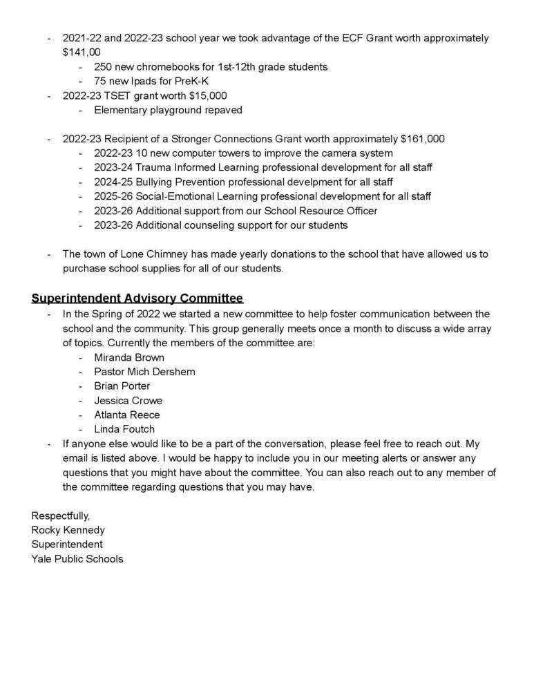 STATE OF THE SCHOOL ADDRESS